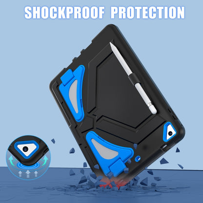 For iPad 9.7 2018/2017 / Pro 9.7 2016 / Air 2 Silicone + PC Shockproof Protective Tablet Case(Black+Blue) - iPad 9.7 (2018) & (2017) Cases by buy2fix | Online Shopping UK | buy2fix