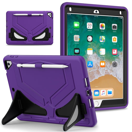 For iPad 9.7 2018/2017 / Pro 9.7 2016 / Air 2 Silicone + PC Shockproof Protective Tablet Case(Purple+Black) - iPad 9.7 (2018) & (2017) Cases by buy2fix | Online Shopping UK | buy2fix
