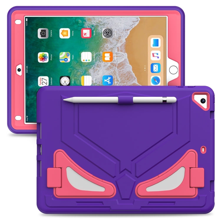 For iPad 9.7 2018/2017 / Pro 9.7 2016 / Air 2 Silicone + PC Shockproof Protective Tablet Case(Purple+Rose) - iPad 9.7 (2018) & (2017) Cases by buy2fix | Online Shopping UK | buy2fix