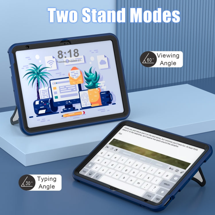 For iPad 2025 / 2022 Silicone + PC Shockproof Protective Tablet Case(Navy Blue+Black) - iPad 2025 / 2022 Cases by buy2fix | Online Shopping UK | buy2fix