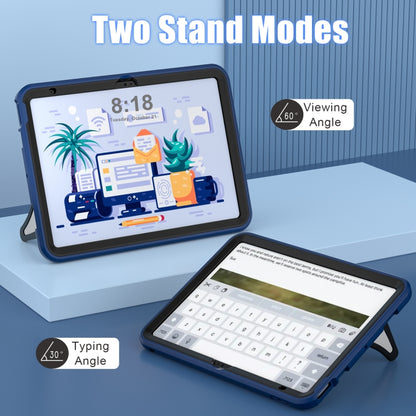 For iPad 2025 / 2022 Silicone + PC Shockproof Protective Tablet Case(Navy Blue+Black) - iPad 2025 / 2022 Cases by buy2fix | Online Shopping UK | buy2fix