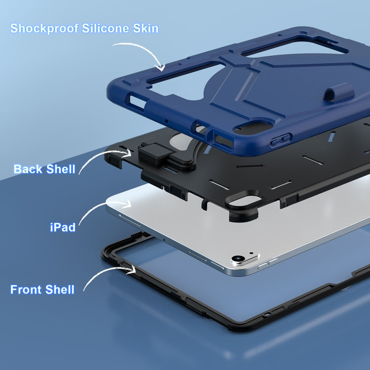 For iPad 2025 / 2022 Silicone + PC Shockproof Protective Tablet Case(Navy Blue+Black) - iPad 2025 / 2022 Cases by buy2fix | Online Shopping UK | buy2fix