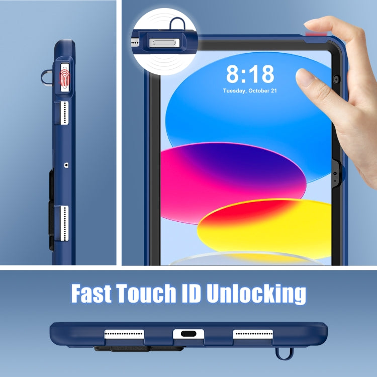 For iPad 2025 / 2022 Silicone + PC Shockproof Protective Tablet Case(Navy Blue+Black) - iPad 2025 / 2022 Cases by buy2fix | Online Shopping UK | buy2fix