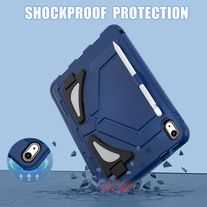 For iPad 2025 / 2022 Silicone + PC Shockproof Protective Tablet Case(Navy Blue+Black) - iPad 2025 / 2022 Cases by buy2fix | Online Shopping UK | buy2fix