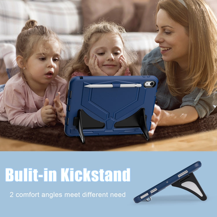 For iPad 2025 / 2022 Silicone + PC Shockproof Protective Tablet Case(Navy Blue+Black) - iPad 2025 / 2022 Cases by buy2fix | Online Shopping UK | buy2fix