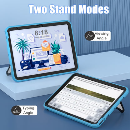 For iPad 2025 / 2022 Silicone + PC Shockproof Protective Tablet Case(Light Blue+Black) - iPad 2025 / 2022 Cases by buy2fix | Online Shopping UK | buy2fix
