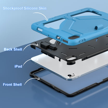 For iPad 2025 / 2022 Silicone + PC Shockproof Protective Tablet Case(Light Blue+Black) - iPad 2025 / 2022 Cases by buy2fix | Online Shopping UK | buy2fix