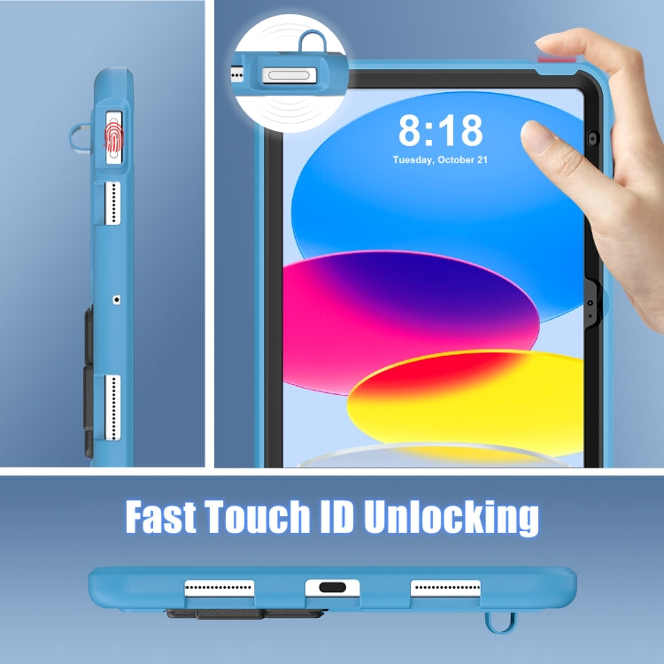 For iPad 2025 / 2022 Silicone + PC Shockproof Protective Tablet Case(Light Blue+Black) - iPad 2025 / 2022 Cases by buy2fix | Online Shopping UK | buy2fix