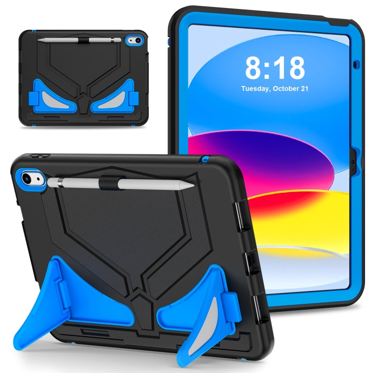 For iPad 2025 / 2022 Silicone + PC Shockproof Protective Tablet Case(Black+Blue) - iPad 2025 / 2022 Cases by buy2fix | Online Shopping UK | buy2fix