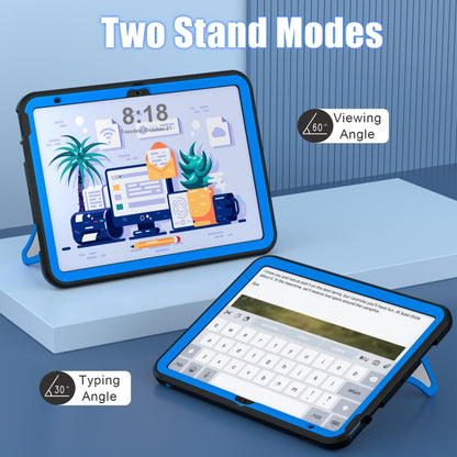 For iPad 2025 / 2022 Silicone + PC Shockproof Protective Tablet Case(Black+Blue) - iPad 2025 / 2022 Cases by buy2fix | Online Shopping UK | buy2fix