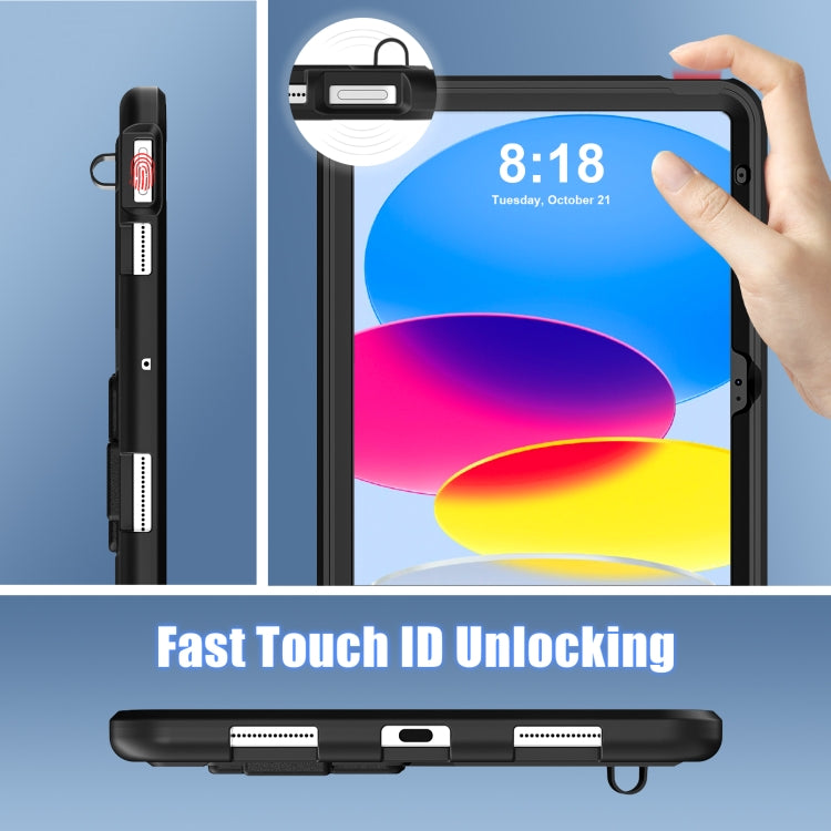 For iPad 2025 / 2022 Silicone + PC Shockproof Protective Tablet Case(Black) - iPad 2025 / 2022 Cases by buy2fix | Online Shopping UK | buy2fix