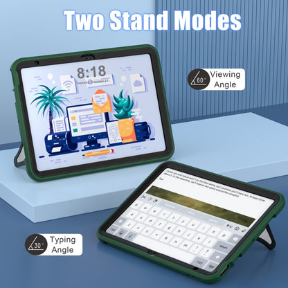 For iPad 2025 / 2022 Silicone + PC Shockproof Protective Tablet Case(Green+Black) - iPad 2025 / 2022 Cases by buy2fix | Online Shopping UK | buy2fix