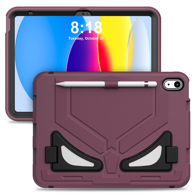 For iPad 2025 / 2022 Silicone + PC Shockproof Protective Tablet Case(Plum Black) - iPad 2025 / 2022 Cases by buy2fix | Online Shopping UK | buy2fix