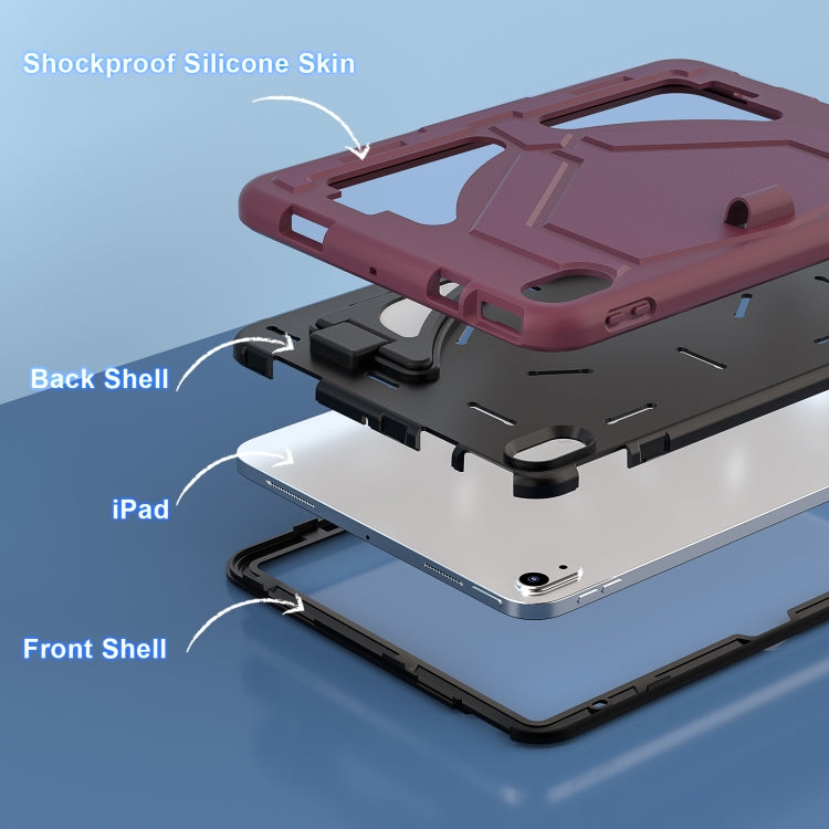 For iPad 2025 / 2022 Silicone + PC Shockproof Protective Tablet Case(Plum Black) - iPad 2025 / 2022 Cases by buy2fix | Online Shopping UK | buy2fix