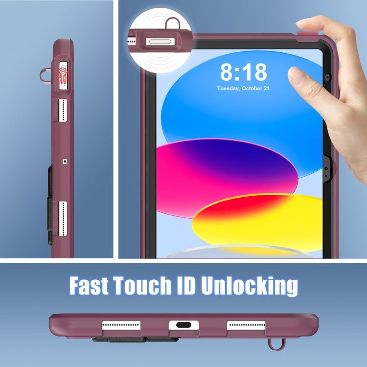 For iPad 2025 / 2022 Silicone + PC Shockproof Protective Tablet Case(Plum Black) - iPad 2025 / 2022 Cases by buy2fix | Online Shopping UK | buy2fix