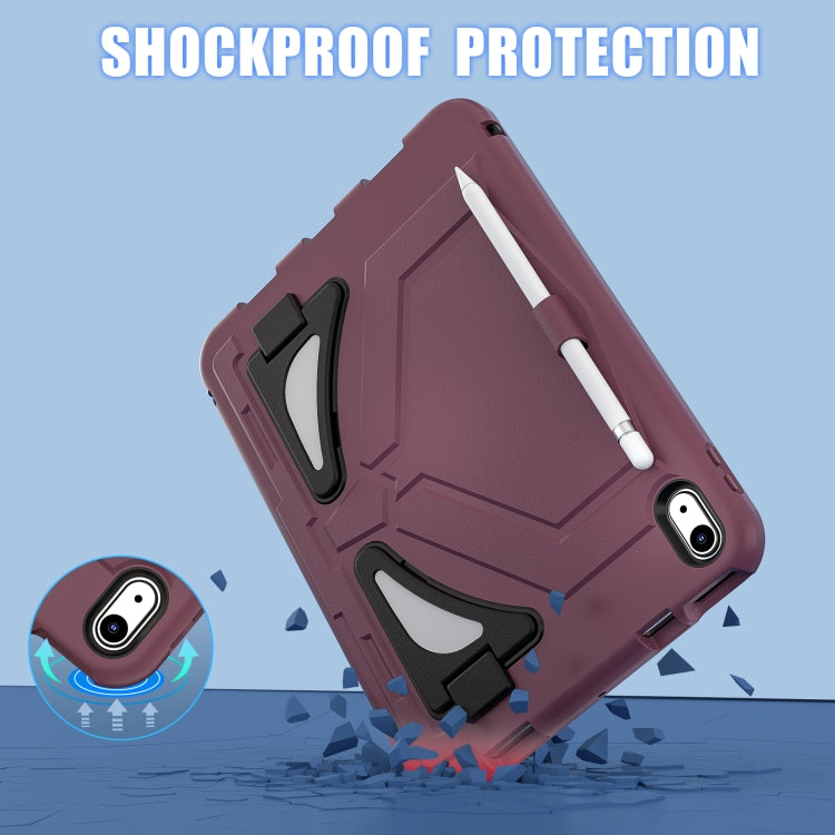 For iPad 2025 / 2022 Silicone + PC Shockproof Protective Tablet Case(Plum Black) - iPad 2025 / 2022 Cases by buy2fix | Online Shopping UK | buy2fix