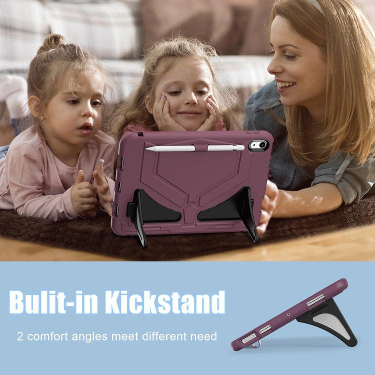 For iPad 2025 / 2022 Silicone + PC Shockproof Protective Tablet Case(Plum Black) - iPad 2025 / 2022 Cases by buy2fix | Online Shopping UK | buy2fix