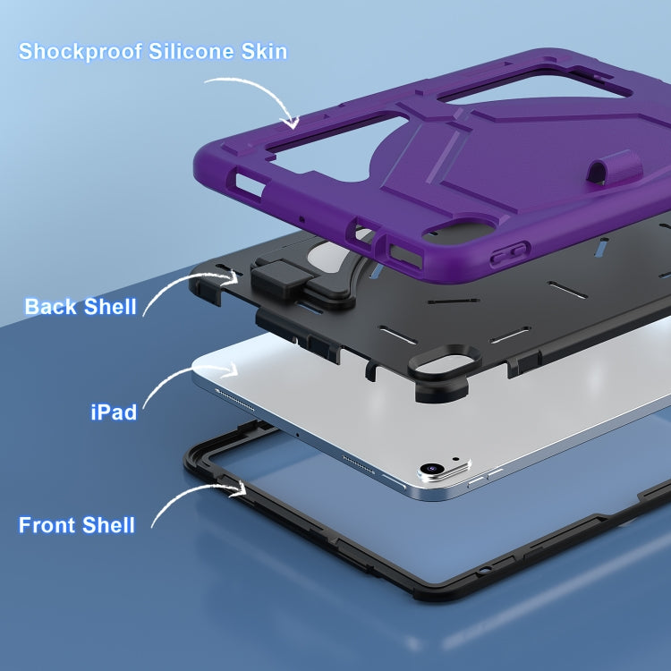 For iPad 2025 / 2022 Silicone + PC Shockproof Protective Tablet Case(Purple+Black) - iPad 2025 / 2022 Cases by buy2fix | Online Shopping UK | buy2fix