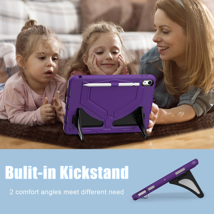 For iPad 2025 / 2022 Silicone + PC Shockproof Protective Tablet Case(Purple+Black) - iPad 2025 / 2022 Cases by buy2fix | Online Shopping UK | buy2fix