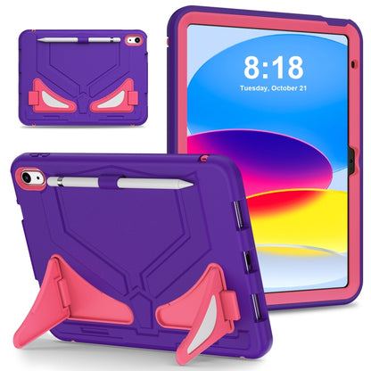 For iPad 2025 / 2022 Silicone + PC Shockproof Protective Tablet Case(Purple+Rose) - iPad 2025 / 2022 Cases by buy2fix | Online Shopping UK | buy2fix
