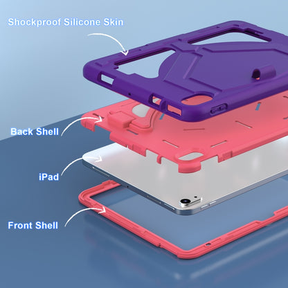 For iPad 2025 / 2022 Silicone + PC Shockproof Protective Tablet Case(Purple+Rose) - iPad 2025 / 2022 Cases by buy2fix | Online Shopping UK | buy2fix