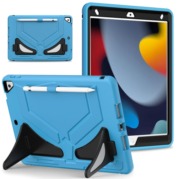 For iPad 10.2 2021 / 2020 / 2019 Silicone + PC Shockproof Protective Tablet Case(Light Blue+Black) - iPad 10.2 Cases by buy2fix | Online Shopping UK | buy2fix