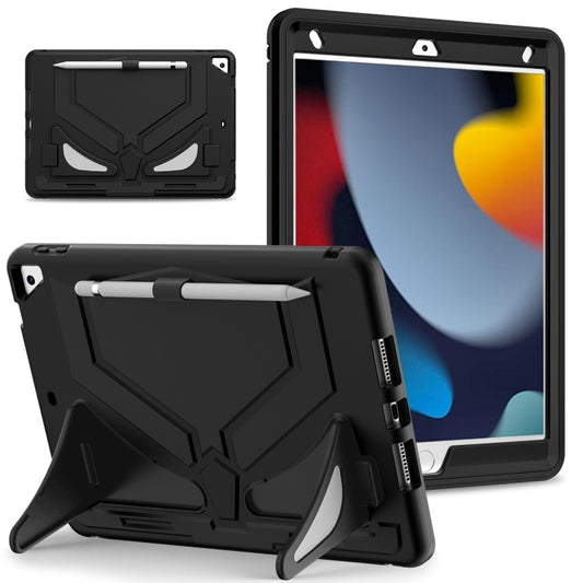 For iPad 10.2 2021 / 2020 / 2019 Silicone + PC Shockproof Protective Tablet Case(Black) - iPad 10.2 Cases by buy2fix | Online Shopping UK | buy2fix