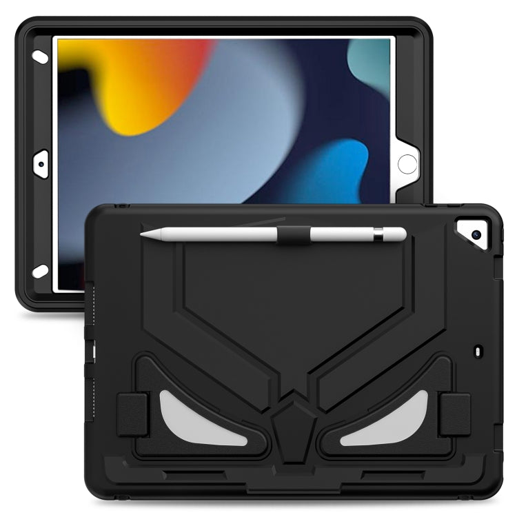 For iPad 10.2 2021 / 2020 / 2019 Silicone + PC Shockproof Protective Tablet Case(Black) - iPad 10.2 Cases by buy2fix | Online Shopping UK | buy2fix