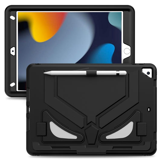 For iPad 10.2 2021 / 2020 / 2019 Silicone + PC Shockproof Protective Tablet Case(Black) - iPad 10.2 Cases by buy2fix | Online Shopping UK | buy2fix
