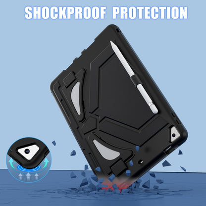 For iPad 10.2 2021 / 2020 / 2019 Silicone + PC Shockproof Protective Tablet Case(Black) - iPad 10.2 Cases by buy2fix | Online Shopping UK | buy2fix