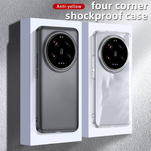 For Xiaomi 14 Ultra Armor Clear TPU Hard PC Phone Case(Matte Black) by buy2fix