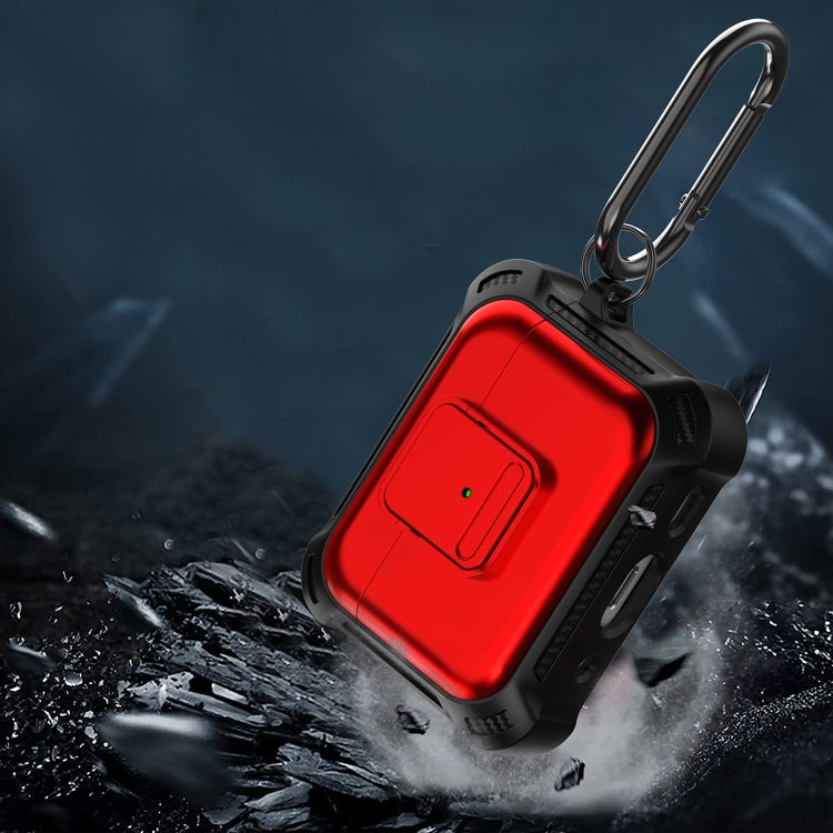 For AirPods Pro 2 TPU + PC Shockproof Earphone Protective Case with Switch(White) by buy2fix