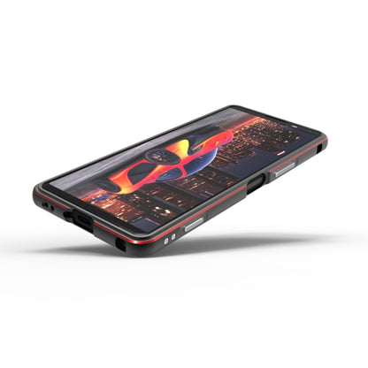 For Sony Xperia 5 Ⅳ Aurora Series Lens Protector + Metal Frame Phone Case(Silver) - Sony Cases by buy2fix | Online Shopping UK | buy2fix