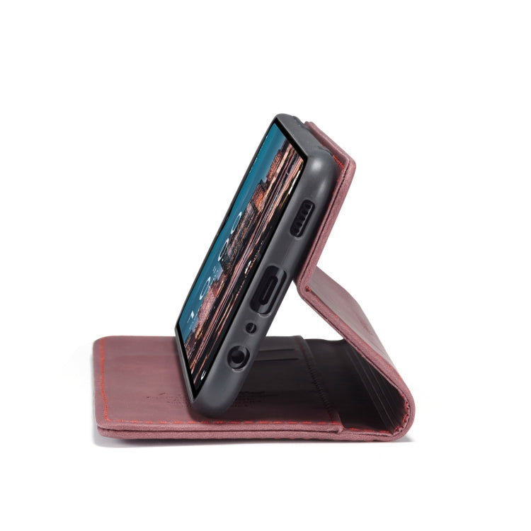 For Samsung Galaxy A14 5G CaseMe 013 Multifunctional Horizontal Flip Leather Phone Case(Wine Red) by CaseMe