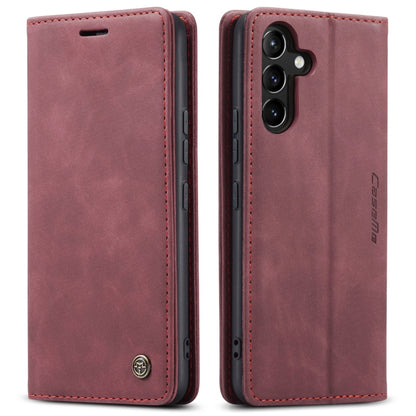 For Samsung Galaxy A54 CaseMe 013 Multifunctional Horizontal Flip Leather Phone Case(Wine Red) by CaseMe