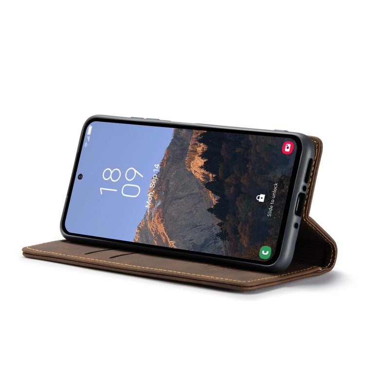 For Samsung Galaxy A54 CaseMe 013 Multifunctional Horizontal Flip Leather Phone Case(Coffee) - Galaxy Phone Cases by CaseMe | Online Shopping UK | buy2fix