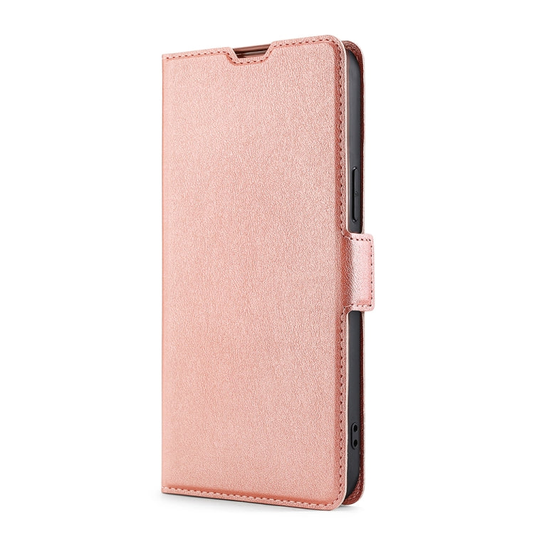 For OnePlus 11 Ultra-thin Voltage Side Buckle Horizontal Flip Leather Phone Case(Rose Gold) by buy2fix