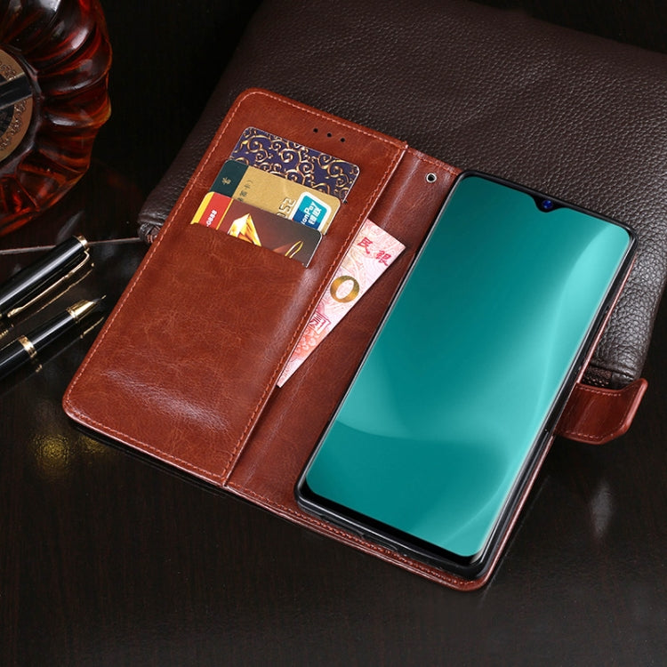 For Blackview A60 idewei Crazy Horse Texture Horizontal Flip Leather Case with Holder & Card Slots & Wallet(Dark Blue) - More Brand by idewei | Online Shopping UK | buy2fix