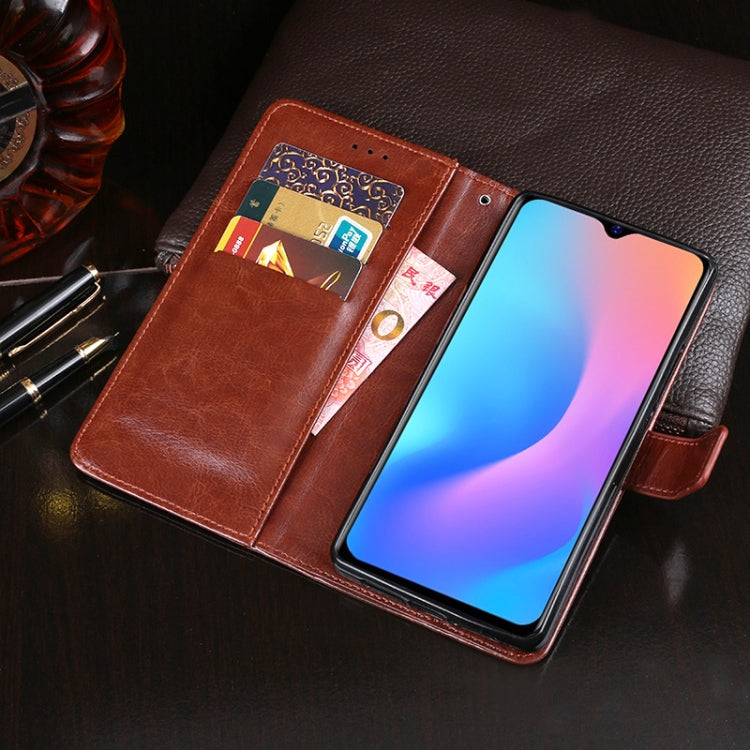 For Blackview A60 Pro idewei Crazy Horse Texture Horizontal Flip Leather Case with Holder & Card Slots & Wallet(Brown) - More Brand by idewei | Online Shopping UK | buy2fix