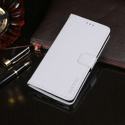 For Blackview BV6100 idewei Crazy Horse Texture Horizontal Flip Leather Case with Holder & Card Slots & Wallet(White) - More Brand by idewei | Online Shopping UK | buy2fix