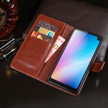 For Blackview BV6100 idewei Crazy Horse Texture Horizontal Flip Leather Case with Holder & Card Slots & Wallet(White) - More Brand by idewei | Online Shopping UK | buy2fix