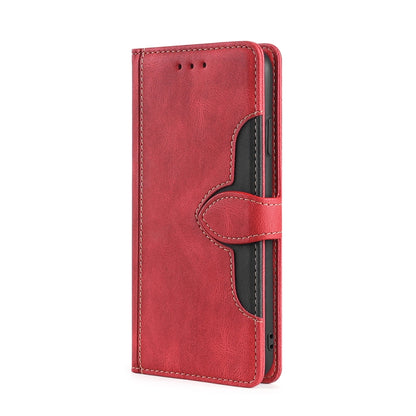 For OnePlus 11 Skin Feel Magnetic Buckle Leather Phone Case(Red) - OnePlus Cases by buy2fix | Online Shopping UK | buy2fix