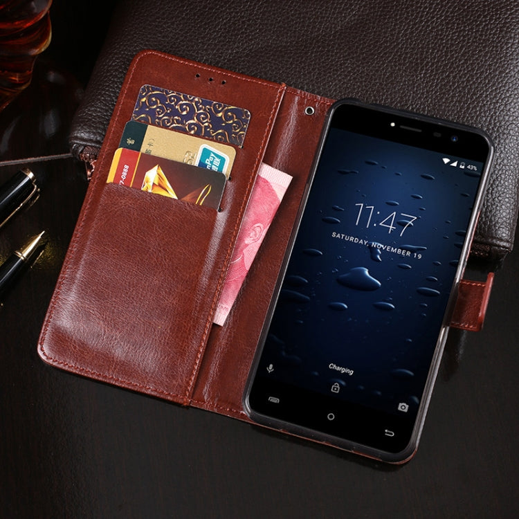 For Cubot Note Plus idewei Crazy Horse Texture Horizontal Flip Leather Case with Holder & Card Slots & Wallet(Black) - More Brand by idewei | Online Shopping UK | buy2fix