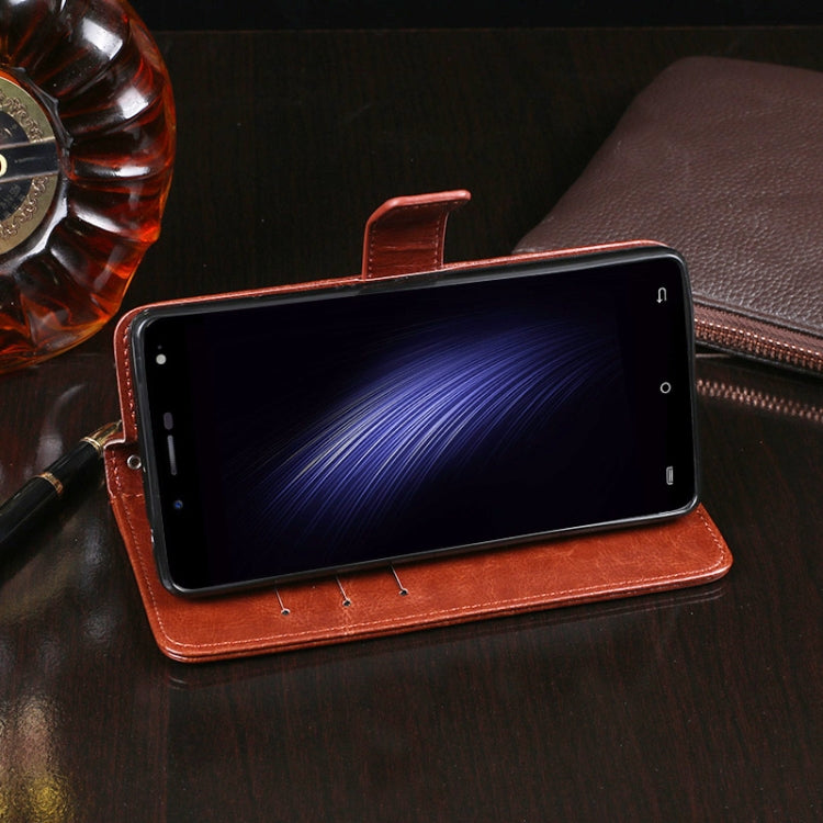 For Cubot Rainbow 2 idewei Crazy Horse Texture Horizontal Flip Leather Case with Holder & Card Slots & Wallet(Sky Blue) - More Brand by idewei | Online Shopping UK | buy2fix