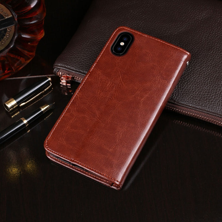 For Doogee X55 idewei  Crazy Horse Texture Horizontal Flip Leather Case with Holder & Card Slots & Wallet(Brown) - More Brand by idewei | Online Shopping UK | buy2fix