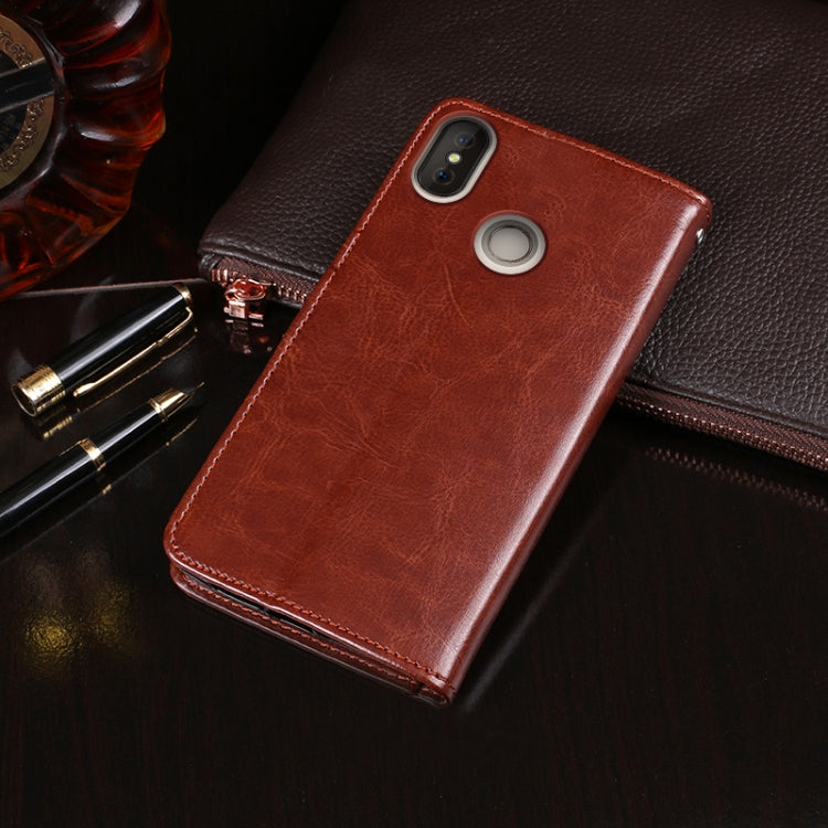 For Doogee X70 idewei  Crazy Horse Texture Horizontal Flip Leather Case with Holder & Card Slots & Wallet(Brown) - More Brand by idewei | Online Shopping UK | buy2fix