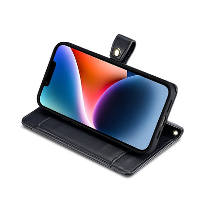 For OnePlus 11 Sheep Texture Cross-body Zipper Wallet Leather Phone Case(Black) by buy2fix