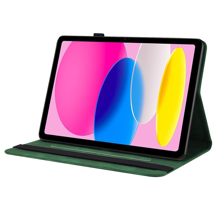 For iPad 2025 / 2022 Butterfly Flower Embossed Leather Tablet Case(Green) - iPad 2025 / 2022 Cases by buy2fix | Online Shopping UK | buy2fix