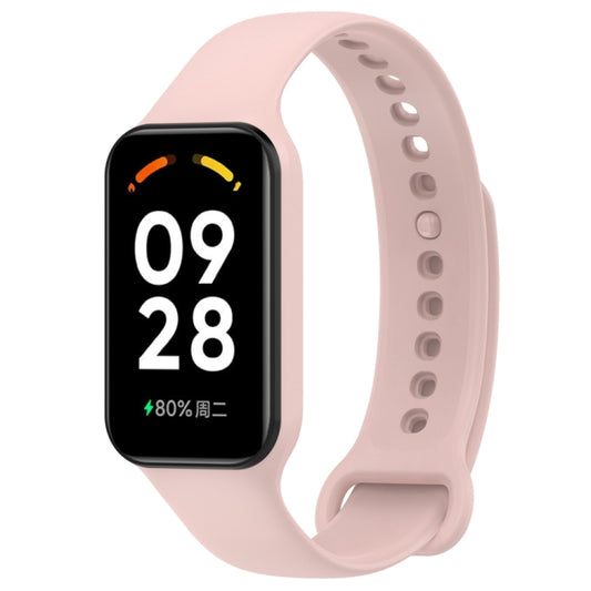 For Redmi Band 2 Solid Color Silicone Integrated Watch Band(Light Pink) - Watch Bands by buy2fix | Online Shopping UK | buy2fix