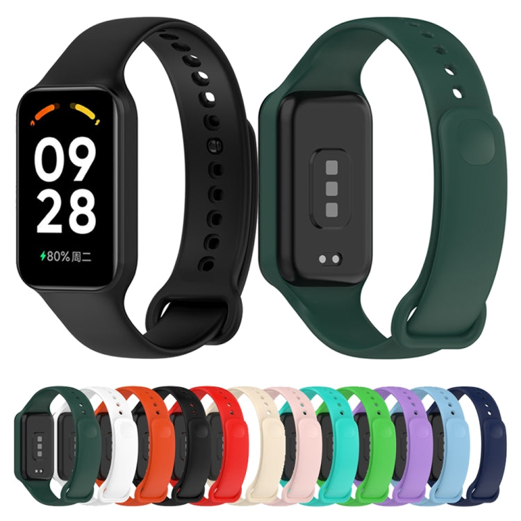 For Redmi Band 2 Solid Color Silicone Integrated Watch Band(Purple) - Watch Bands by buy2fix | Online Shopping UK | buy2fix